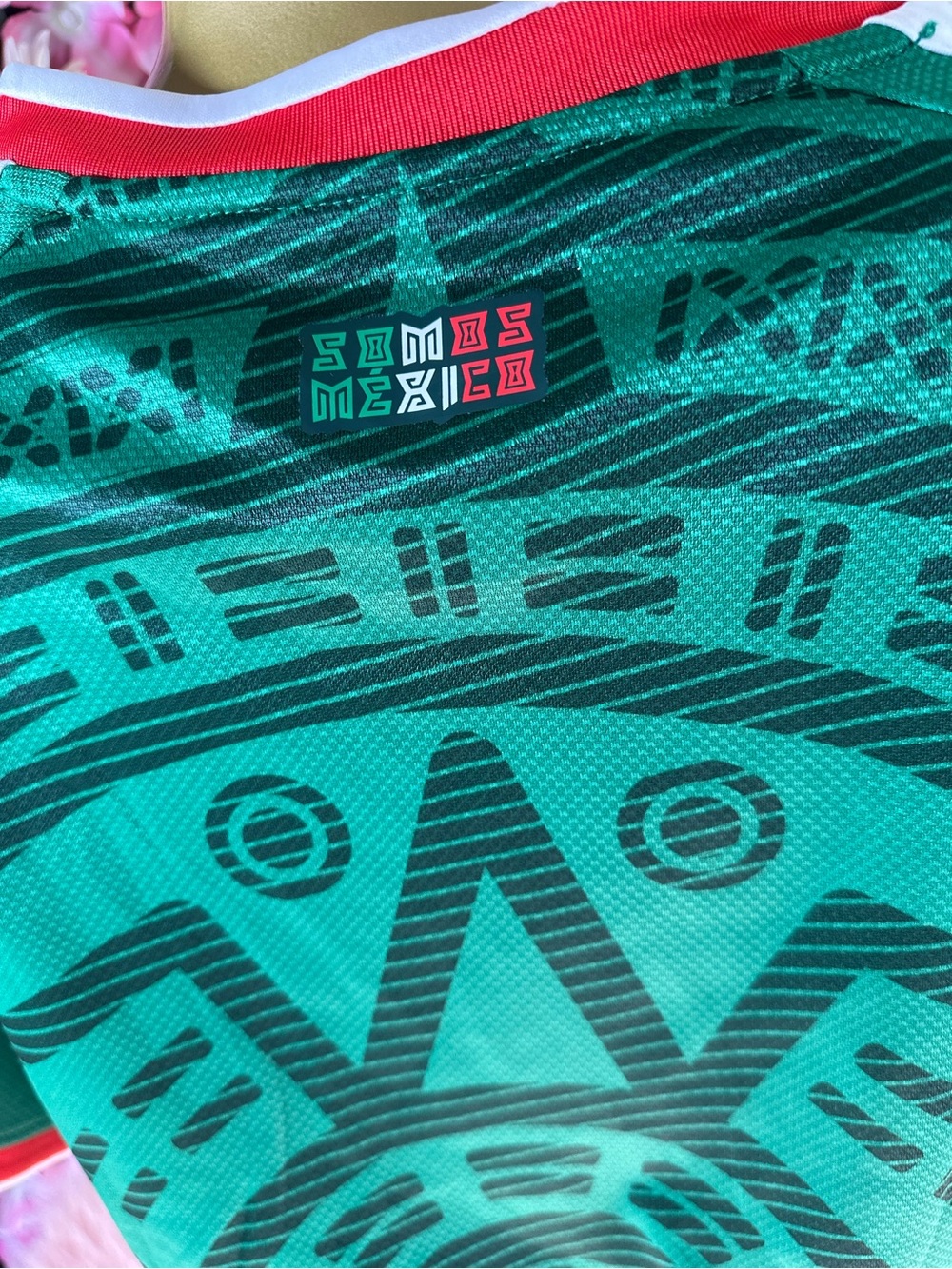 Unisex Mexico Green Graphic Soccer Jersey Top - Adidas - Picture 5 of 7